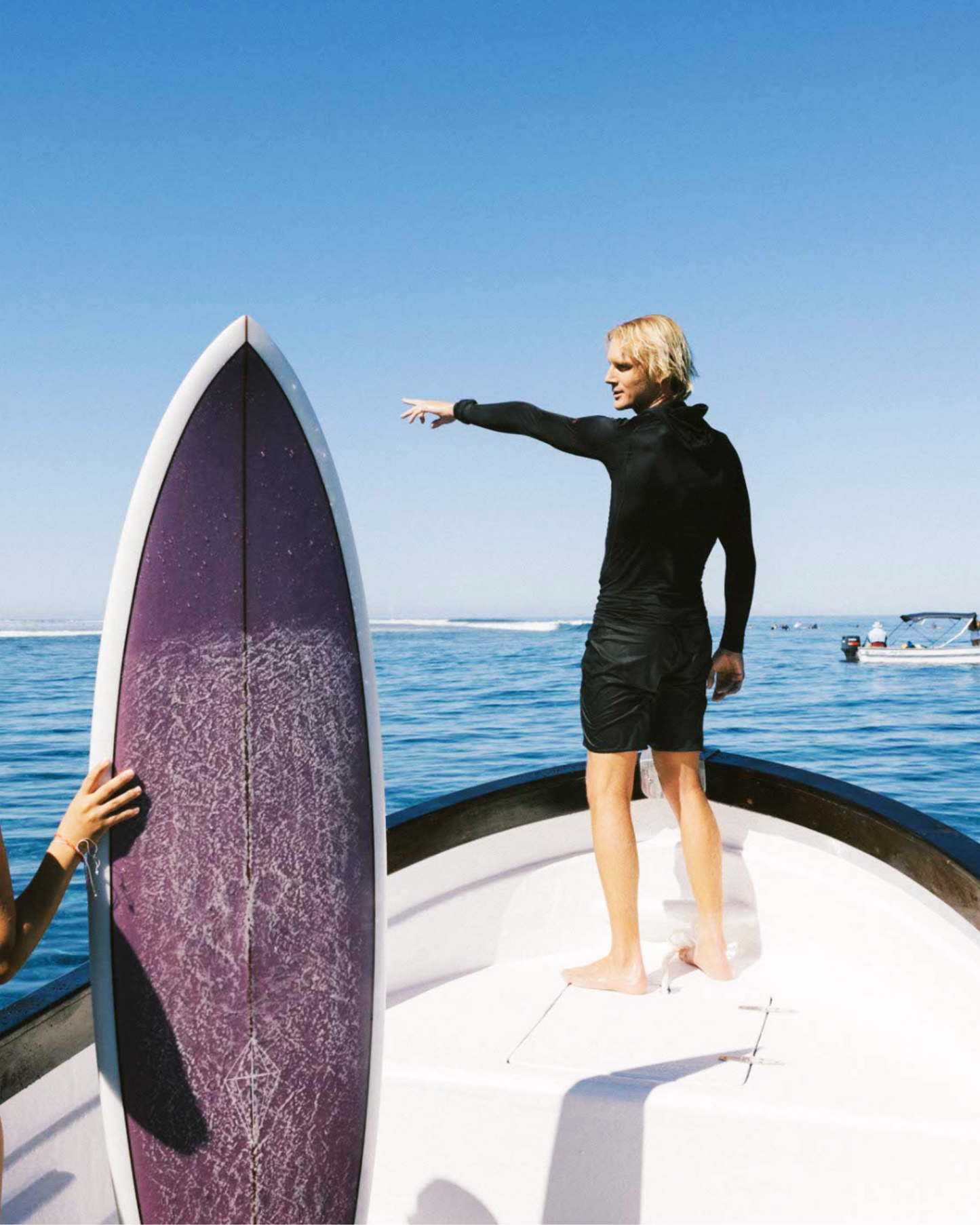 HOODED RASH TOP - Long Sleeve